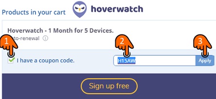 download hoverwatch app coupon code