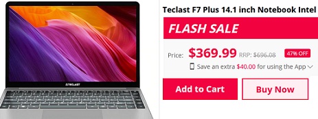 get Teclast F7 Plus coupon code