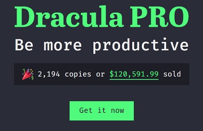 Dracula Pro theme Discount Code