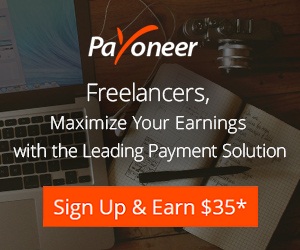 Payoneer promo code logo